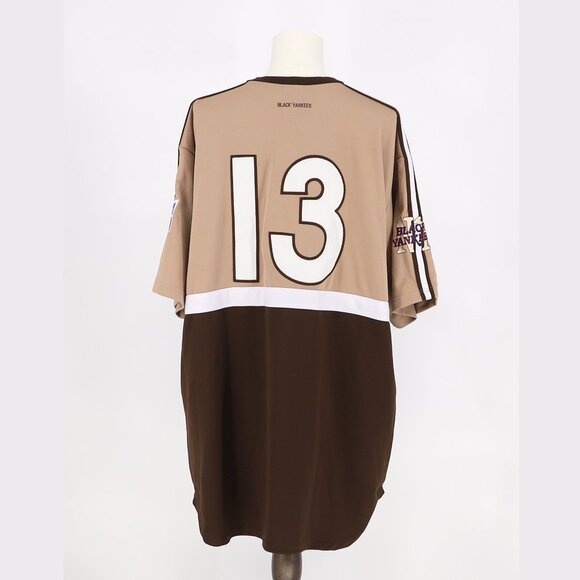 NEW YORK BLACK YANKEES NLBM Baseball Jersey #13 Brown Size XXXL - Picture 5 of 12